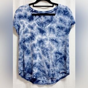 American Eagle Blue Tie Dye “Favorite T” line, super soft & comfy, Size Large